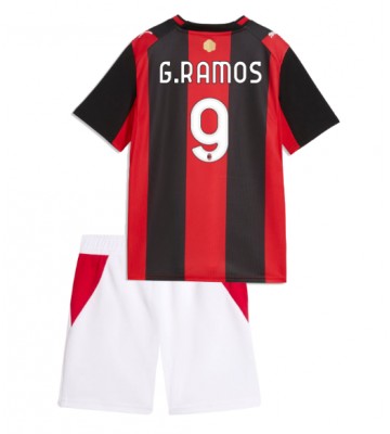 AC Milan Goncalo Ramos #9 Hjemmebanetrøje Børn 2026-27 Kortærmet (+ Korte bukser)